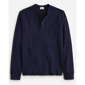 J. Crew Navy Long Sleeve Henley Shirt